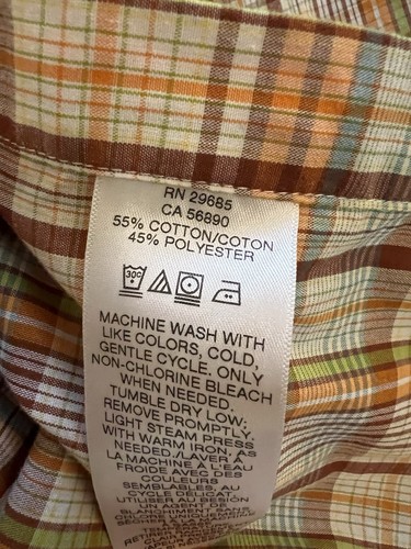 Pendleton $65 Frontier Brown Plaid Snap Western Cowboy Camp Travel Shirt Sz XXL - Picture 5 of 7