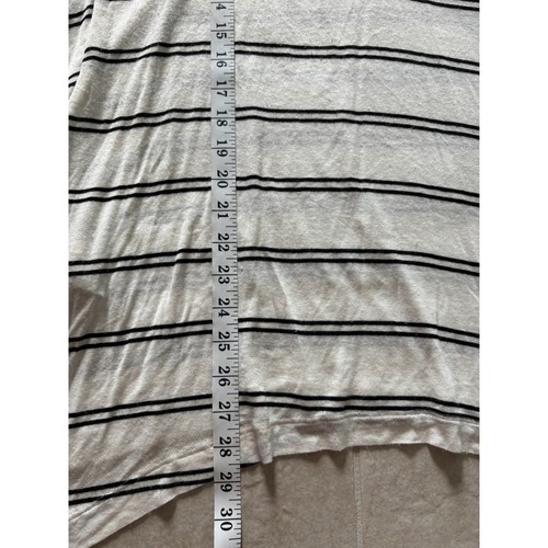 Prachtvoller Pullover Damen groß creme schwarz gestreift Oversize leicht Coastal - Bild 6 von 6