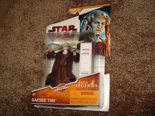 RARE 2009 Star Wars Legacy Collection Saga Legends  Saesee Tiin SL11  New Sealed