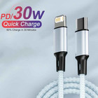 PD 30W oplaadkabel voor iPhone 14 13 12 11  XR XS  USB Type C na