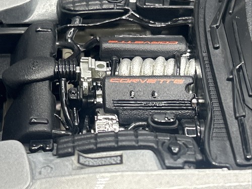 1/18 Bburago Gold Collection 1997 Chevrolet Corvette Silver 3356 ; - Picture 9 of 11