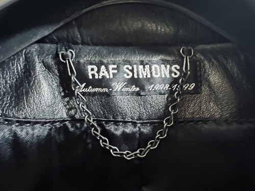 Vintage 1998-1999 AW Raf Simons Fringed Seeveless Leather Vest Mens Size 50 - Picture 4 of 8