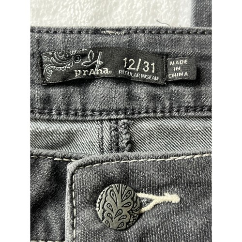 Prana Women's Size 12/31 regular Inseam Dark Wash Stretch Denim Jeans - Picture 4 of 8