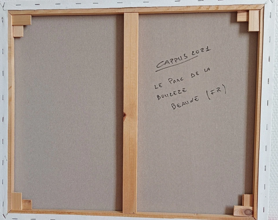 Tableau Huile Sur toile Le canard Du Parc Bouzeze - Photo 2/2