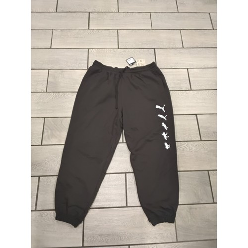 Puma Ripndip Sweatpants Black Graphic Print Drawstring Menswear Bottoms - Picture 6 of 7