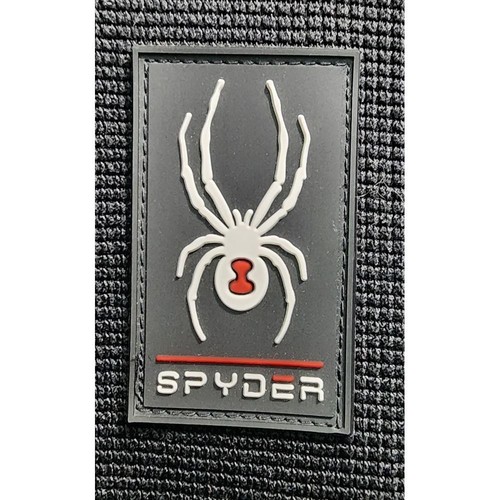 Spyder Full Zip Jacket Textured Knit Pullover Athletic Gray Black L - Picture 2 of 8