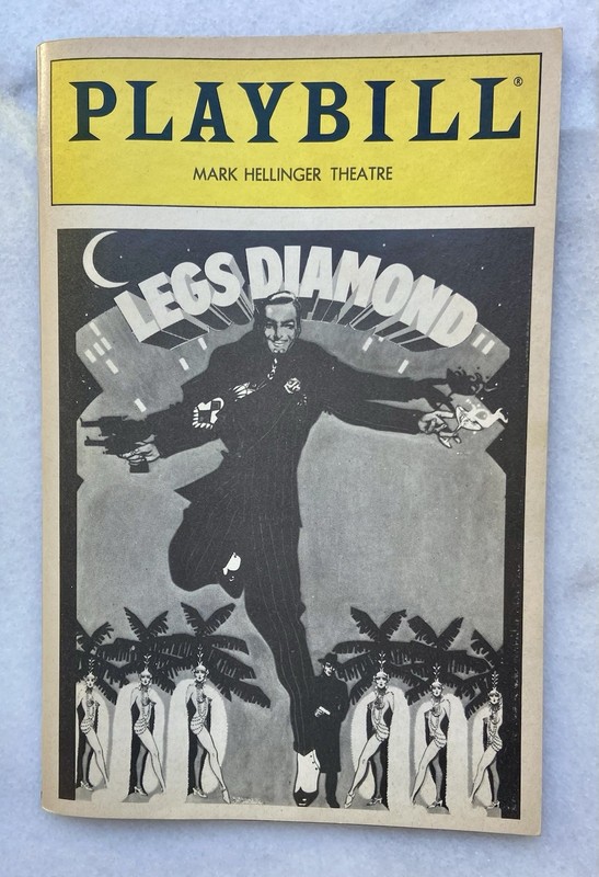 Peter Allen in LEGS DIAMOND Early Preview Performance Playbill - October 1988