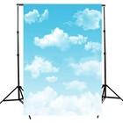 Background Blue White Clouds Photography Backdrop Photo Studio Room Mural