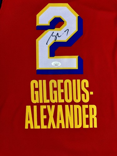 Shai Gilgeous Alexander SIGNED NIKE ALL STAR RED SWINGMAN JERSEY AUTO JSA COA - Picture 4 of 10