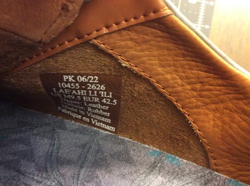 Olukai Leather Sneakers 9.5 Mens Stone Gray Lae'ahi Li 'Ili Waterproof Wet Grip - Picture 11 of 11