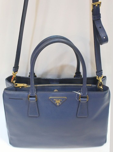 Prada Saffiano Navy Tote Bag 25663541 - Picture 5 of 8