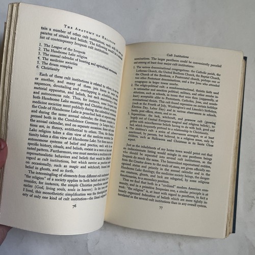 RELIGION: AN ANTHROPOLOGICAL VIEW by Anthony F. C. Wallace, 1966 Hardcover Book - Picture 11 of 12
