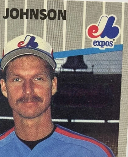 Randy Johnson 1989 Fleer Marlboro Sign RC #381 