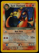 Dark Charizard 4/82 EX-MT Light Corner Crease Pokemon Card