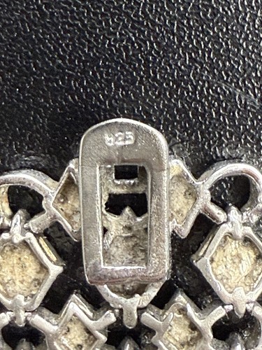 Vintage 925 Silver Stamped CWE Charles Winston 3 Row CZ Bracelet 47.6g - Picture 6 of 8