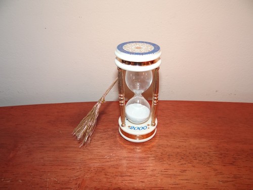 Vtg Lenox Porcelain 2000 Sand Timer Hourglass Time Capsule Christmas Ornament - Picture 2 of 7