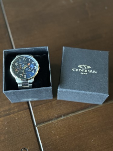 Oniss Men's Watch "MECA Collection" ON2233-MBU - Picture 1 of 5