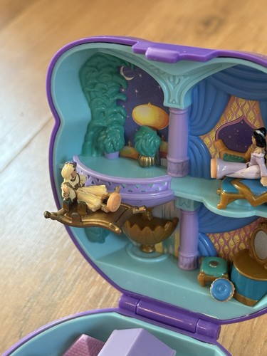Juego de colección Disney Polly Pocket Aladdin / compacto con figuras y alfombra - Imagen 13 de 13
