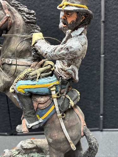 ROD MENCH SIGNED REBEL STEEL STATUE LIMITED EDITION #135 of 1865 CIVIL WAR ART - Picture 17 of 24