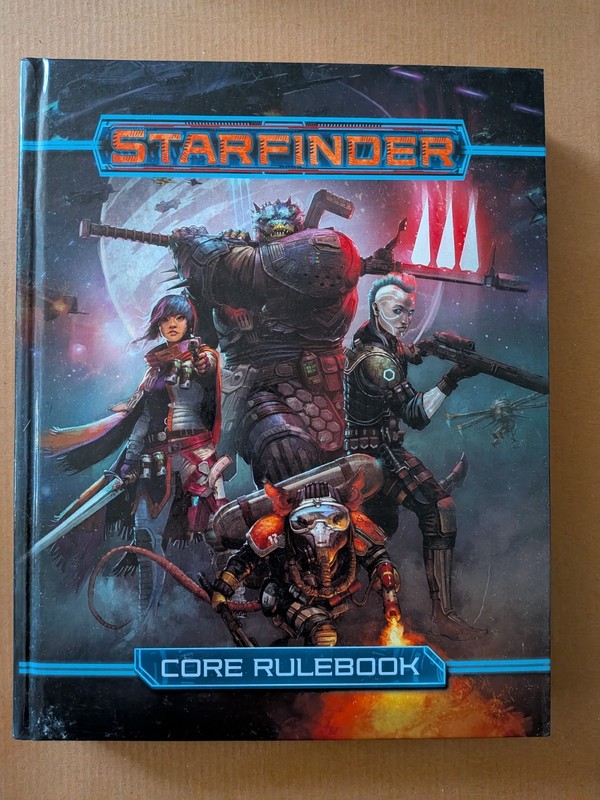 Starfinder Core Rulebook_First Print_hardcover_campaign setting_Paizo