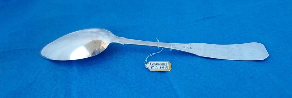 Moneda del período de la República Temprana cucharada de plata: c. 1815, Theophilus Bradbury Foto 4 de 4