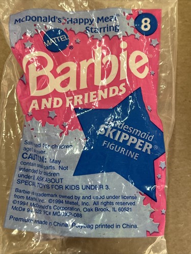 McDonalds Happy Meal Toys 1994 ¡Juego de 2 juguetes nuevos! Barbie y amigos novia y dama de honor - Imagen 14 de 14