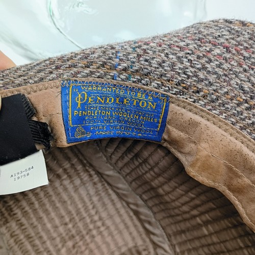 Vintage Pendleton Woolen Mills grau Wolle Fedora Größe 7 1/4 Tweed - Bild 7 von 7