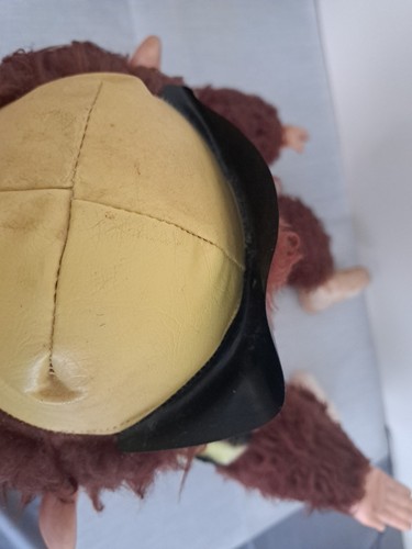 Vtg Rubber Face Monkey My Toy 1960s Stuffed Plush Animal Posable Arms Shoes - Picture 19 of 24