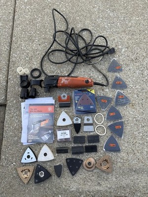 Fein MultiMaster FMM250Q 120V Corded Oscillating Multi-Tool w/ MANY Attachments