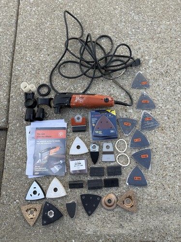 Fein MultiMaster FMM250Q 120V Corded Oscillating Multi-Tool w/ MANY Attachments