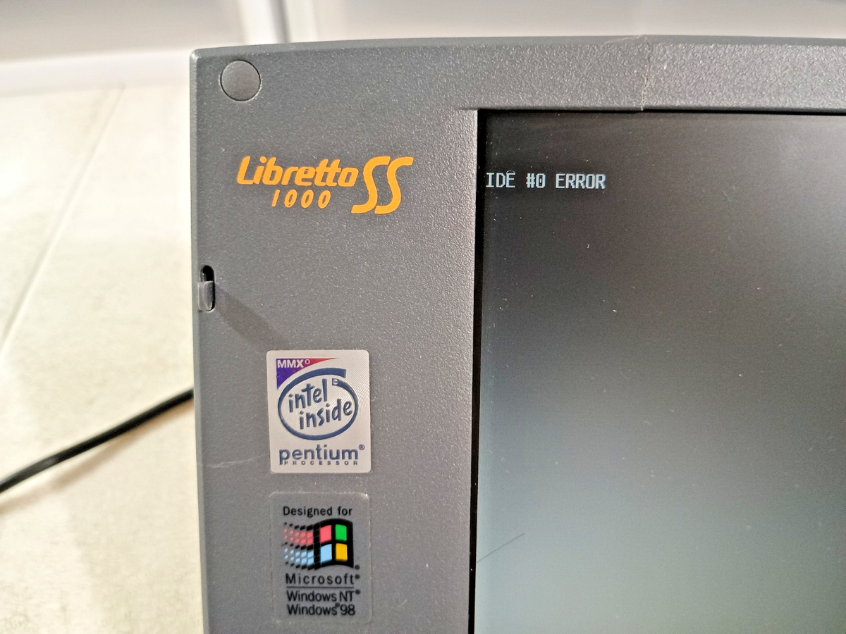 Toshiba Libretto SS1000 Intel 166MHz MMX 32 MB RAM *PARTS/REPAIR