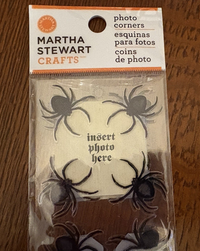 SELTENE Martha Stewart Halloween Spinnen Foto Ecken Scrapbooking Aufkleber-Neu in Verpackung - Bild 2 von 4