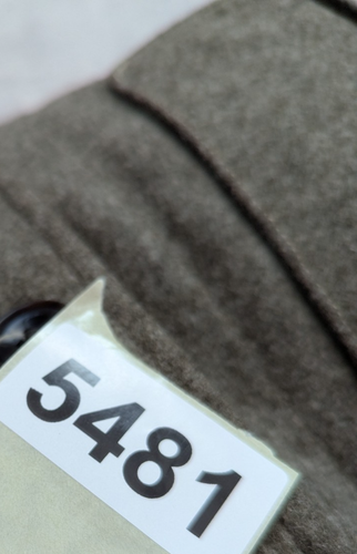 Vintage Swedish Coat Mens L Army Fitted Felt Wool Military Jacket WWII WW2 1940 - Imagen 11 de 11