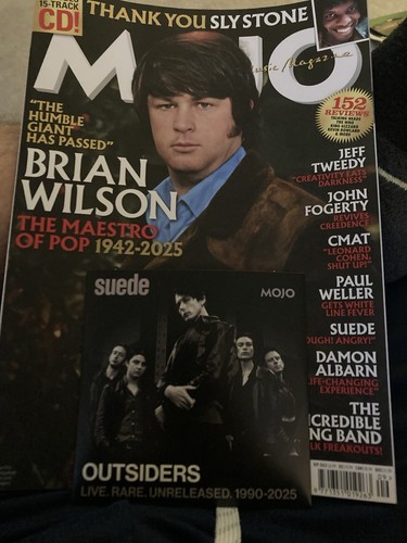 Mojo Magazine September 2025 Brian Wilson John Fogerty CMAT Paul Weller Free CD