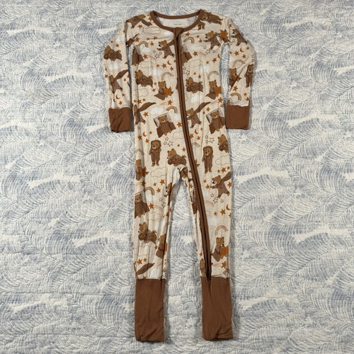 Little Sleepies Zippy Pajamas Lot of 2 Size 3T Beary Sleepy & Little Sheepies - Picture 8 of 13