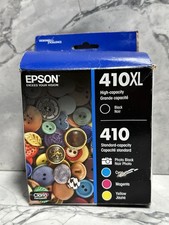 Epson Genuine 410XL Black 410 Photo Cyan Magenta Yellow Cartridge 07/2027 Sealed
