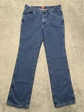 Wrangler Jeans Mens Measured 36x33 Blue Slim Fit Boot Barn Denim Straight Leg