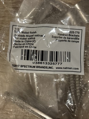 National Hardware N325-779 Handlaufhalterung mit Riemen - Satin vernickelt - Bild 2 von 8