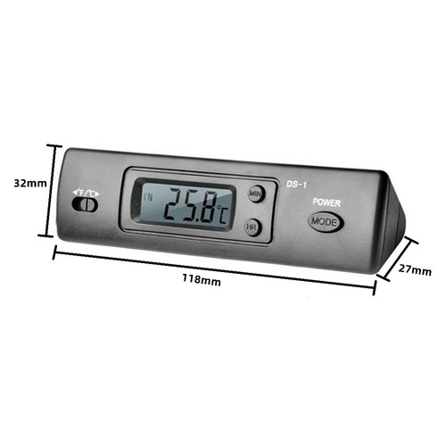 -1 Car LCD Display C/F Clock Temperature Sensor Controller Indoor1404 - Picture 7 of 7