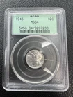 1945 Mercury Dime Silver 10C Coin PCGS OGH Old Green Holder MS64