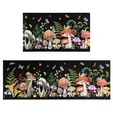 Kitchen Rugs Set of 2, Farmhouse Non-Slip Washable Mats for Sink  Laundry