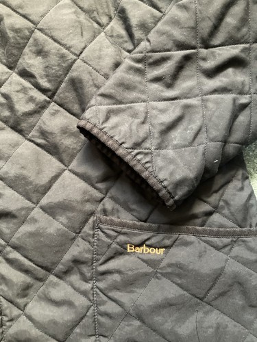 Barbour Herren große Größen braun Diamantschliff "New Eskdale" wattierte Jacke mit Logo - Bild 7 von 12