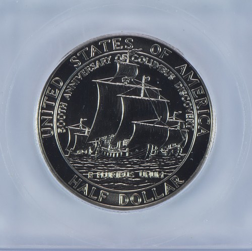 1992-D Columbus Commemorative Half Dollar MS70 ICG *3371 - Picture 4 of 5