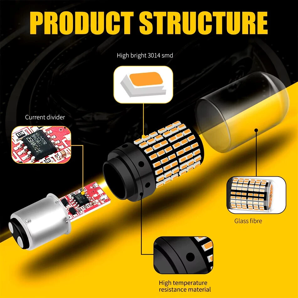 380 1157 Bay15d P21/5w Upgrade Xenon Stop Tail Light Bulbs Led Brake Light - Image 4 of 4