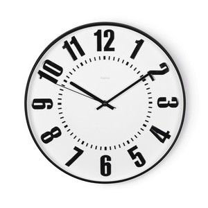 HAMA Wanduhr "Black Digits" geräuscharm Ø 35 cm (00185859) #1906936