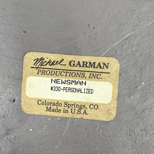 Michael Garman Signed Sculpture Newsman #330 1977 VTG Read - Picture 12 of 12