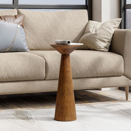 COZAYH Pedestal Tall Round Martini Table for Living Rooms or Bedrooms (Open Box) - Picture 6 of 7