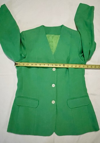 Daniel For Spellbound 4pc Pant Skirt Suit Scarf Vintage 80s Kelly Green Lined - Picture 19 of 22