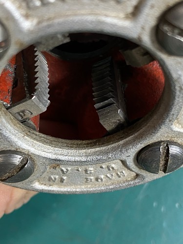 Ridgid 00-R Pipe Threader With 1/2" & 3/4" Dies USA 🇺🇸 “GREAT CONDITION” - Picture 16 of 24