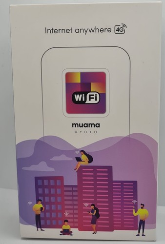 MUAMA Ryoko Mobiler 4G LTE WLAN-Hotspot Breitband Tragbarer Router + Simkarte